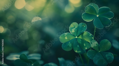 Three leaf clover or Shamrock genus Trifolium 