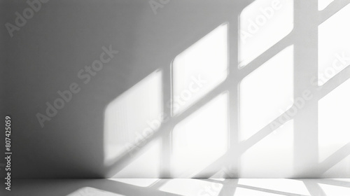 realistic window shadow overlay on transparent background for interior design and natural lighting effects