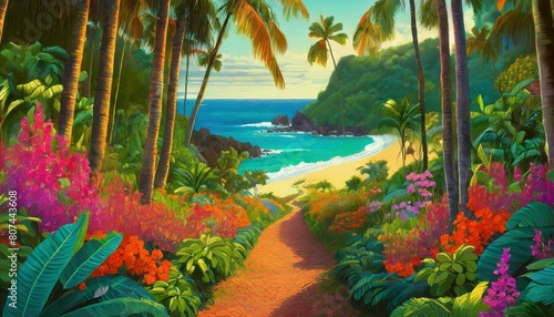 Secret Path to Hidden Beach in Hawaii