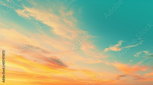 beautiful colorful sky generative ai