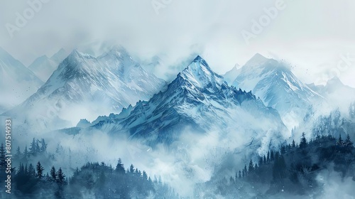 desktop backgrounds featuring mountain scenery with a pine tree in the foreground