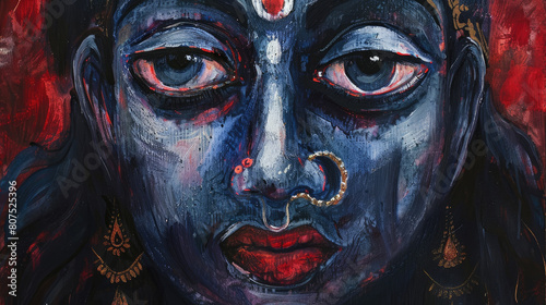Goddess Kali creative concept abstract art