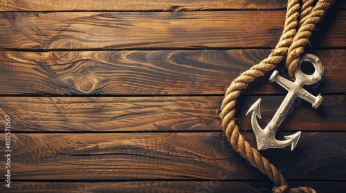 Nautical theme with ropes and anchors in a clean layout