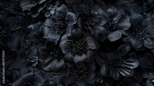 Dark Flower Wallpaper ,generative ai