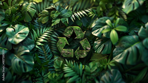 photo featuring an eco-responsible logo to show product sustainability while reflecting commitment to the environment