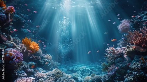 deep ocean captured in a captivating underwater scene