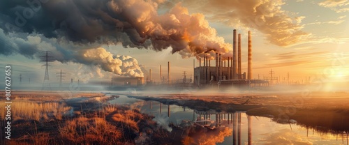 Stand In Awe Of The Majestic Presence Of A Thermal Power Station, Background HD For Designer 