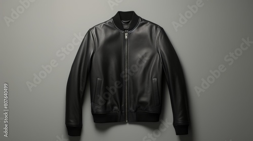 Sleek Bomber Jacket Crafted from Buttery Soft Material