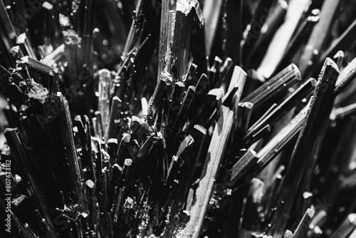 Macro shot of multiple graphite rods