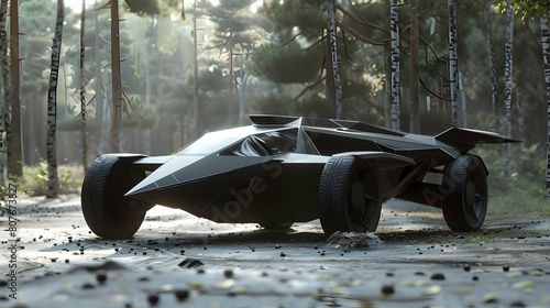 concept vehicle inspired by the sleekness of stealth aircraft