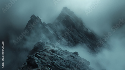 mountains and fog. Carpathians