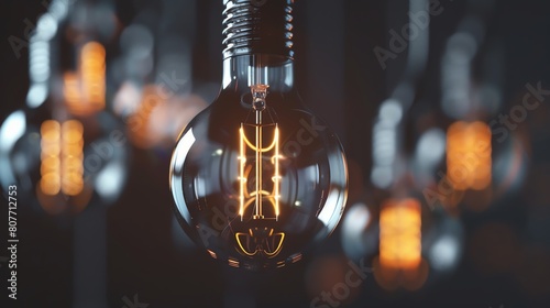the versatility of a light bulb with multiple filaments, each representing a different aspect of a business