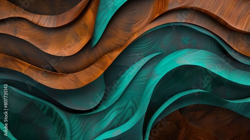 bunte organische Wellen mit Strukturen, abstrakter Hintergrund