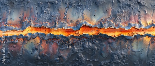 Time-lapse simulation of rust formation on iron under humidity