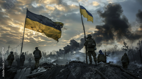 Ukrainian peoples brave fight for independence against russian invasion and aggressiond image