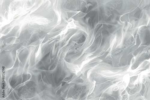 Black smoke abstract on white background