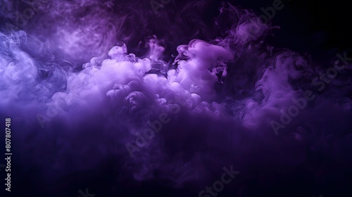 Against a dramatic black backdrop, a spotlight emerges, casting a mesmerizing glow. As it intensifies, swirling tendrils of purple smoke dance around our brand, captivating the audience. 