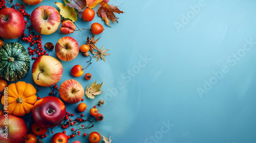 Autumn harvest frame ,generative ai