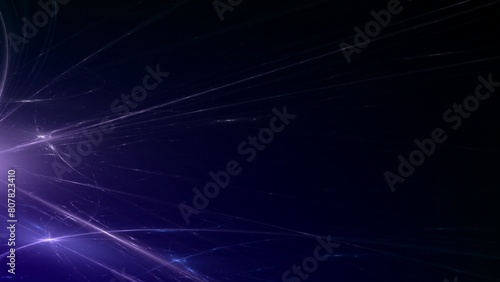 energievoll hell leuchtende Highspeed Internet Verbindungen, Glasfaser, Lichtgeschwindigkeit, FTTH, Breitbandausbau, Datentransfer, Multimedia, Perspektive, Daten, violett, lila, schwarz
