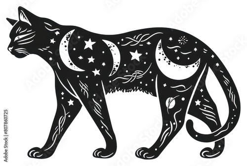 PNG Aesthetic cat walking logo kangaroo stencil wallaby.