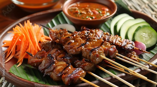 Goat satay or sate kambing is a food that is mostly made during Eid al Adha