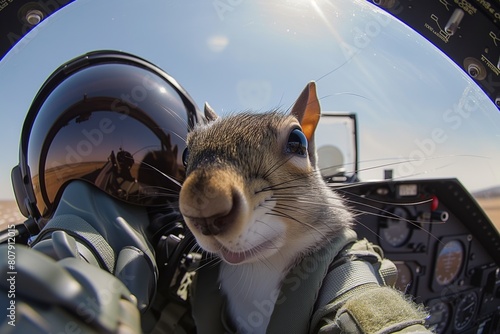a mouse in the cockpit