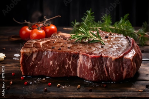 Ein großes Steak