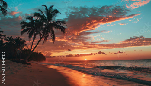 sunset at the beach