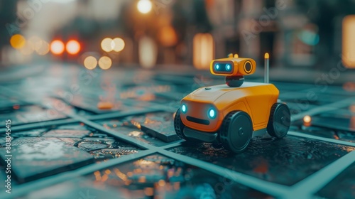 Autonomous Delivery Robots, Robotic hardware, Reinforcement learning networks, Route optimization maps, Interaction through mobile apps, Path planning algorithms