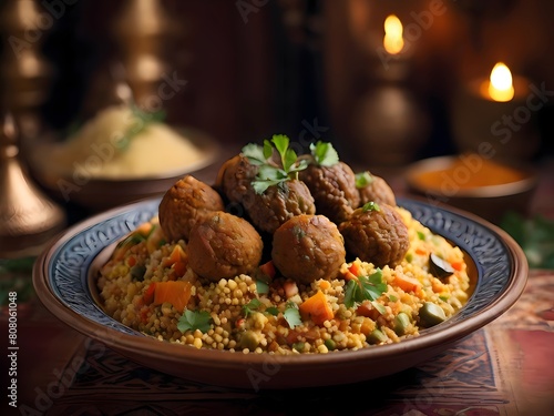 stew with potatoes and carrots rice with couscous oriental Egyptian food kofta Dawood Basha 
