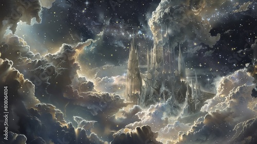 A celestial cathedral carved from the living rock of a distant asteroid