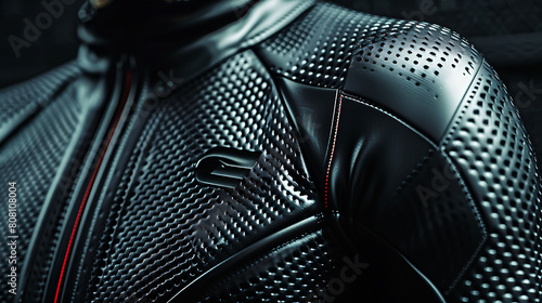 A closeup of Triathlon Wetsuit, against Varies as background, hyperrealistic sports accessory photography, copy space