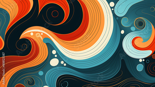 Make an abstract background with a hypnotic, repeating pattern.