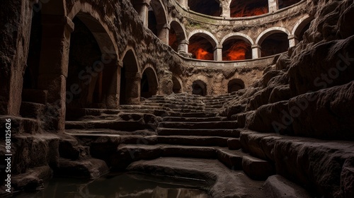 Roman amphitheater underground chambers gladiators training beasts await