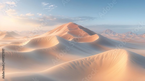 The endless desert stretches out before you, a sea of sand and dunes