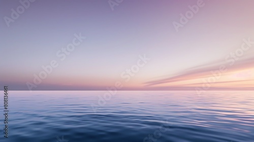 A subtle gradient merging from lavender purple to soft sky blue, creating a calm twilight atmosphere