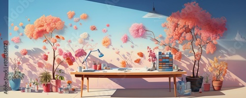 A commercial for a paint that not only beautifies walls but creates an invisible shield against dirt and scribbles