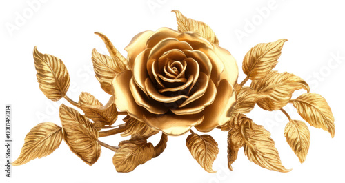 PNG Rose bouquet jewelry brooch gold.