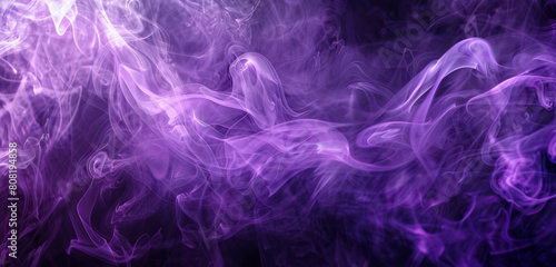 Enchanting violet smoke patterns ideal for themes of mysticism and magic.