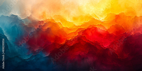 Warm Layered Abstract Watercolor Background - Social Prosperity, Inner Depth, Soulful Hues, Heart-Centered Colors
