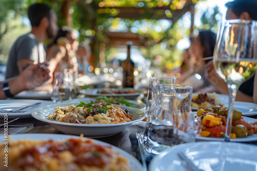 Tourists tasting traditional Sicilian cuisine on a food tour