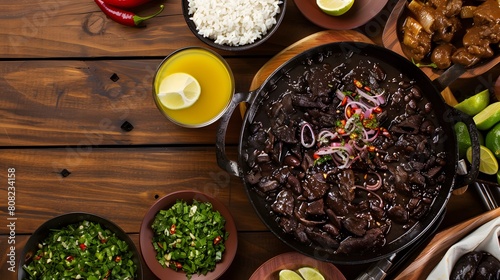 feijoada, A meal shared with family and friends, enjoyed with a caipirinha on the side