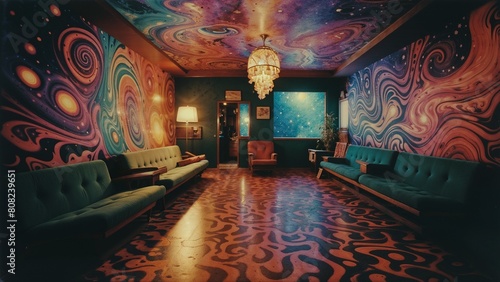 Fantastic interior in a nightclub
