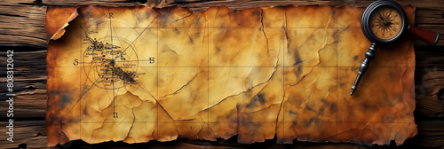 background on an antique treasure map 