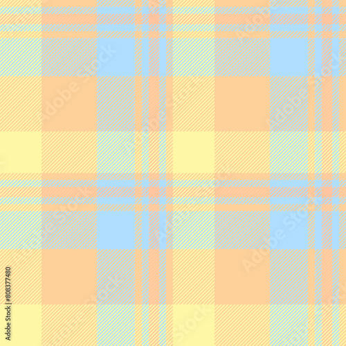 Check pattern vector of texture seamless tartan with a textile background fabric plaid.