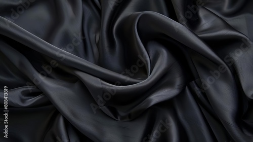 Black silk texture, suggesting luxury and elegance