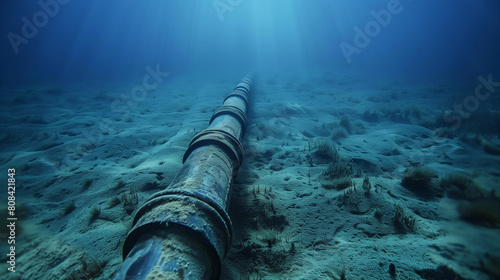 underwater internet cables in sea