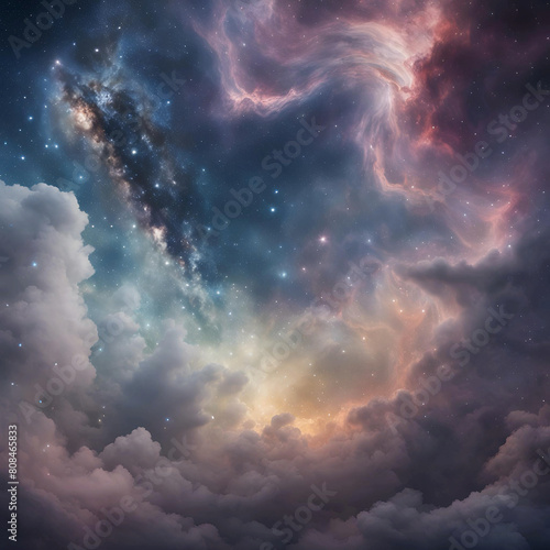空と雲と銀河-L