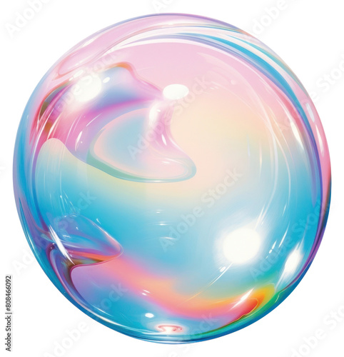 PNG An iridescence Bubble isolated on clear pale solid white background bubble sphere lightweight.