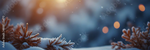 Backgrounds with snow for Christmas and New Year 